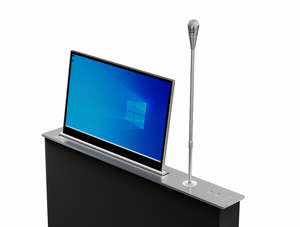 無(wú)紙化超薄升降終端（帶話(huà)筒同步升降）